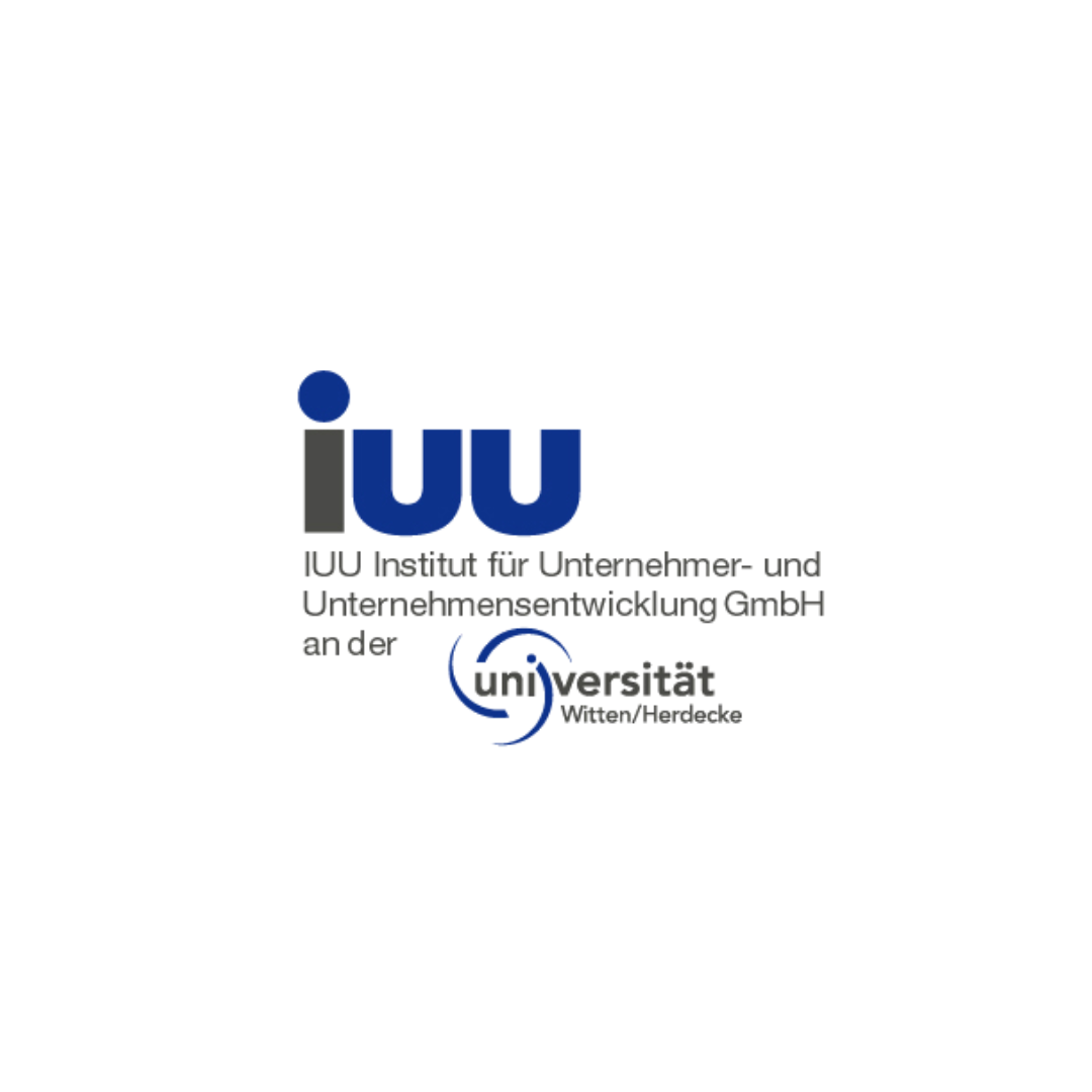 Partner-Logo "IUU Institut für Unternehmer- und Unternehmensentwicklung GmbH an der Universität Witten/Herdecke"