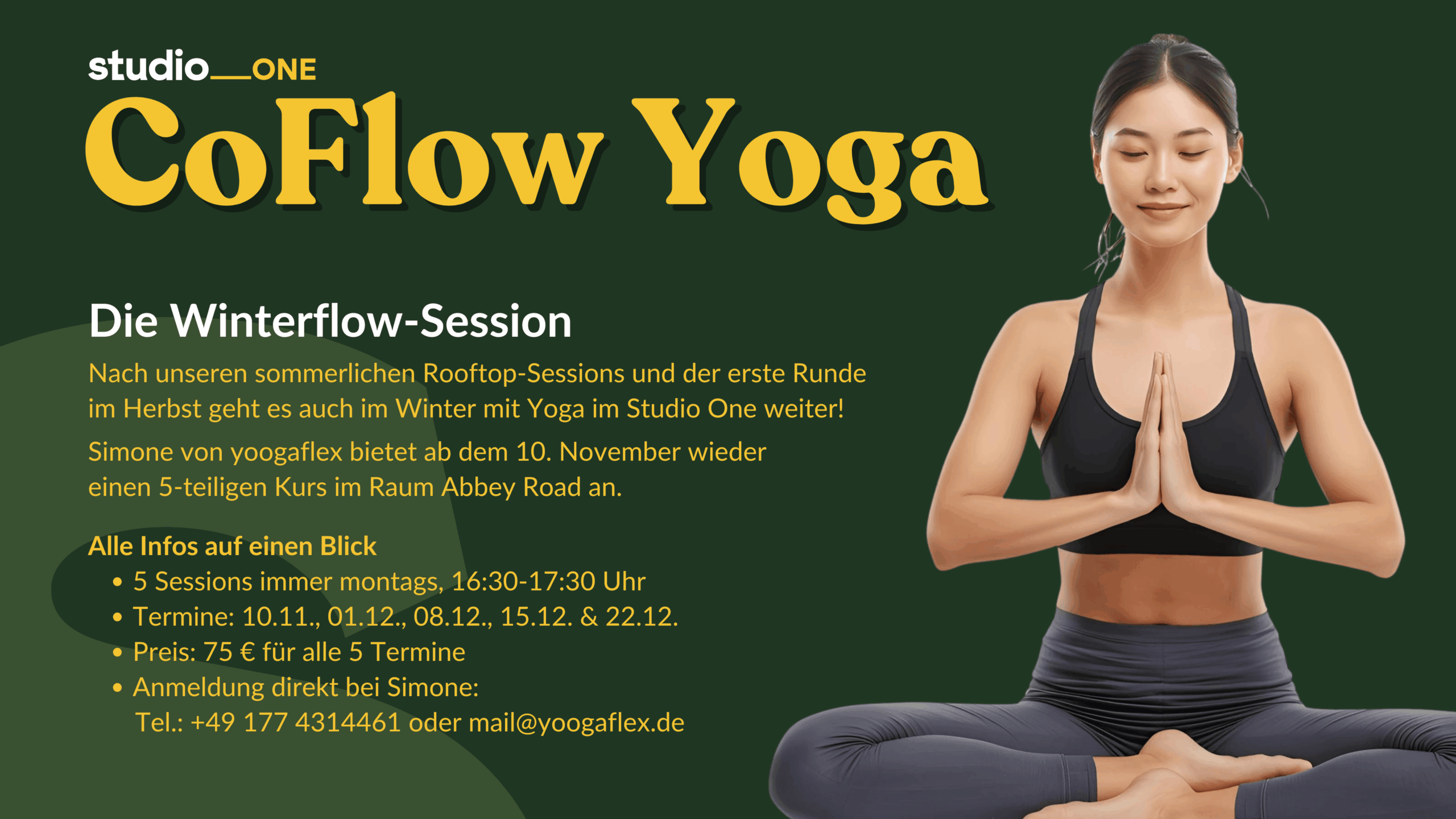 After Work Yoga in der Winter-flow Edition Wuppertal Innenstadt