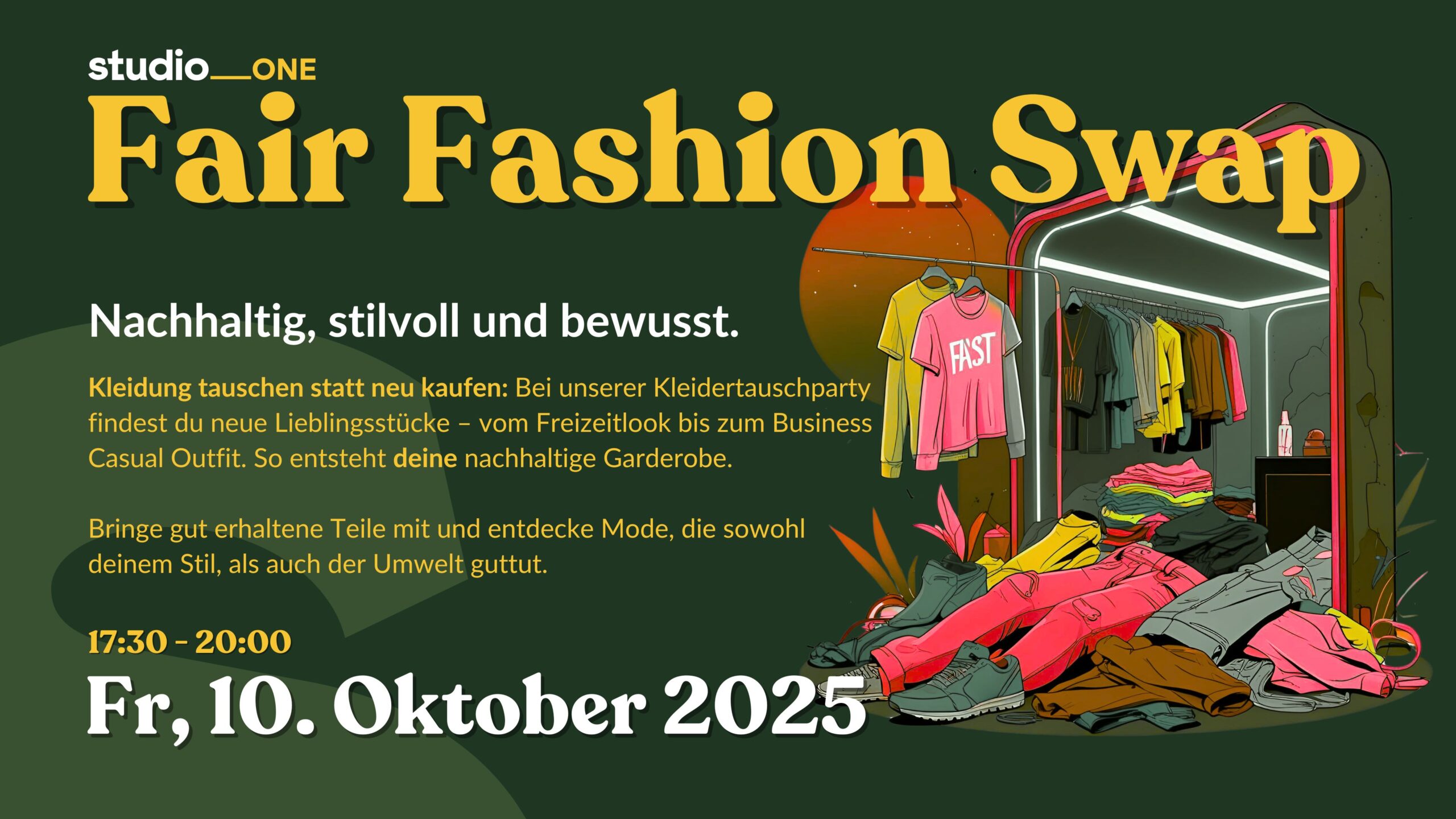 Klamottentauschparty in Wuppertal, nachhaltig, Fair Fashion
