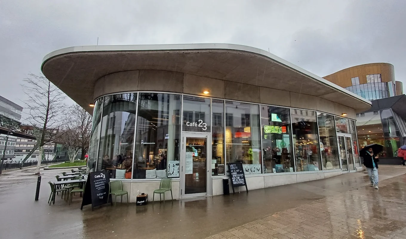 Außenansicht des Cafe23 in Wuppertal-Elberfeld